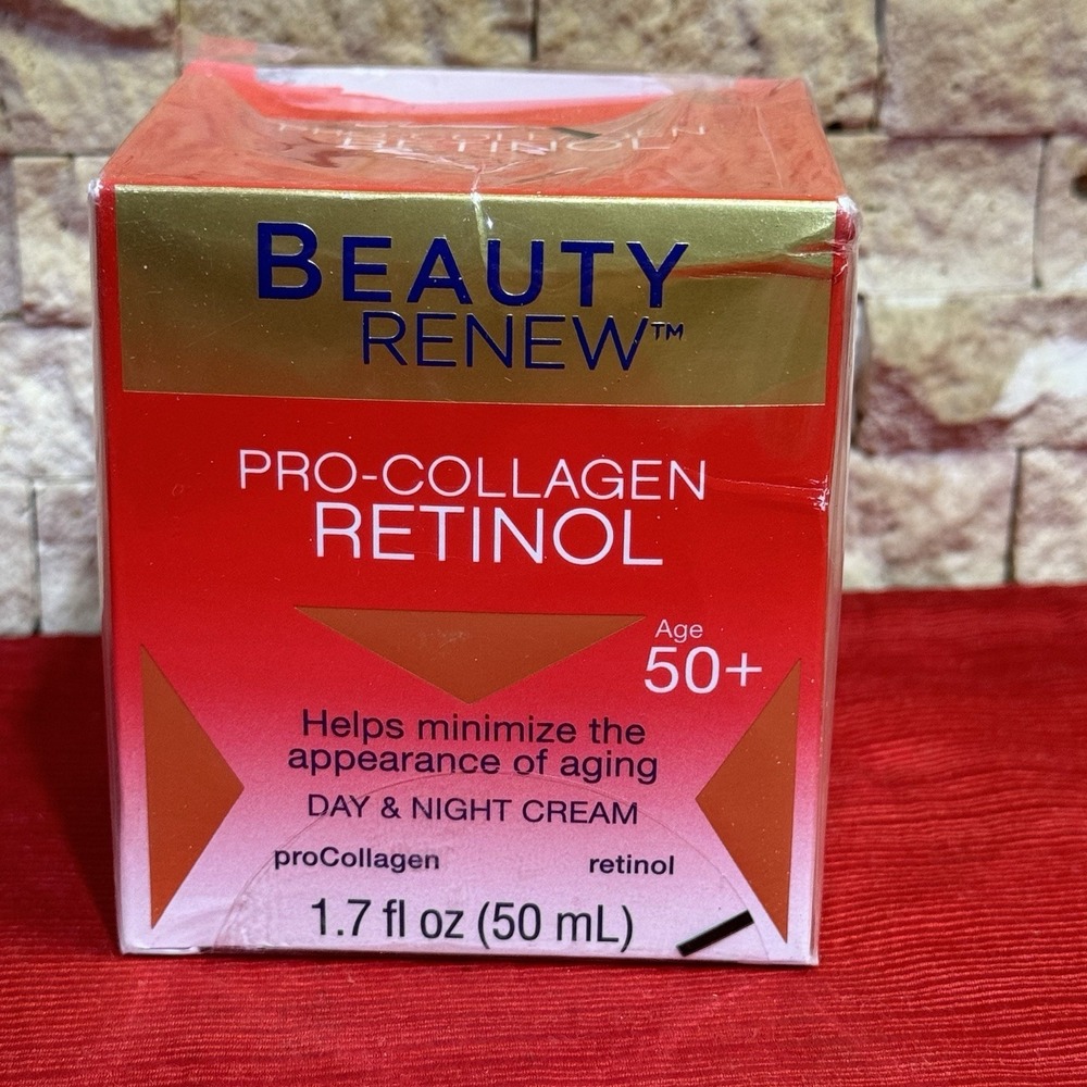 Beauty Renew Pro-Collagen Retinol Day and Night Anti-Aging Face Cream Age 50+